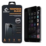 iPhone 6s Privacy Screen Protector,WONFAST® Anti-Spy 4-Way 360 Degree Privacy Full Protective Guard Edge to Edge Tempered Glass Screen Protector for iPhone 6 6S 4.7 inch (Black/Privacy)