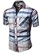 Youstar Men's Short Sleeve Button Down Shirts