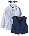 Nautica Boys' Fine Tick Vest Set with Bow Tie