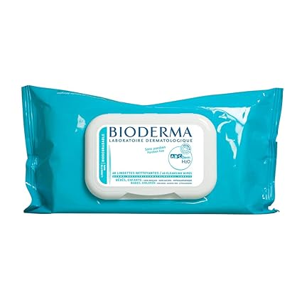 Bioderma Abcderm H2o Micellar Water Biodegradable Baby Wipes Cleansing Wipes Hypoallergenic Alcohol And Soap Free 60 Count