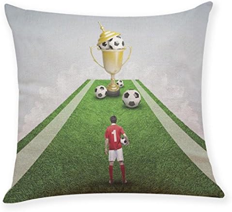 Toponly Home 2018 World Cup Theme Pillowcase, Decor Football Soccer Throw Pillow Cushion Covers (P, 45 X 45cm)
