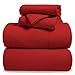 Bare Home Super Soft Fleece Sheet Set - King Size - Extra Plush Polar Fleece, No-Pilling Bed Sheets - All Season Cozy Warmth (King, Red)