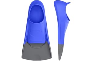 Gintenco Swim Fins, Kids Swim Training Fins for Lap Swimming, Travel Size Flippers with Mesh Bag, Silicone Swimming Fins for Kids Teens Adults Women Men