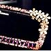 Bling Rhinestone Rear View Mirror with Cute Butterfly, Purple Car Accessories for Women