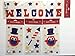 Independence Day 4th Of July Gel Window Cling Bundle: 4 Items: Two Packs of Owl Gel Window Clings, One Pack of Welcome Gel Window Clings, Plus One Pack of Firework Gel Window Clings