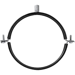 6" Inch Galvanized Pipe Hanger with Rubber