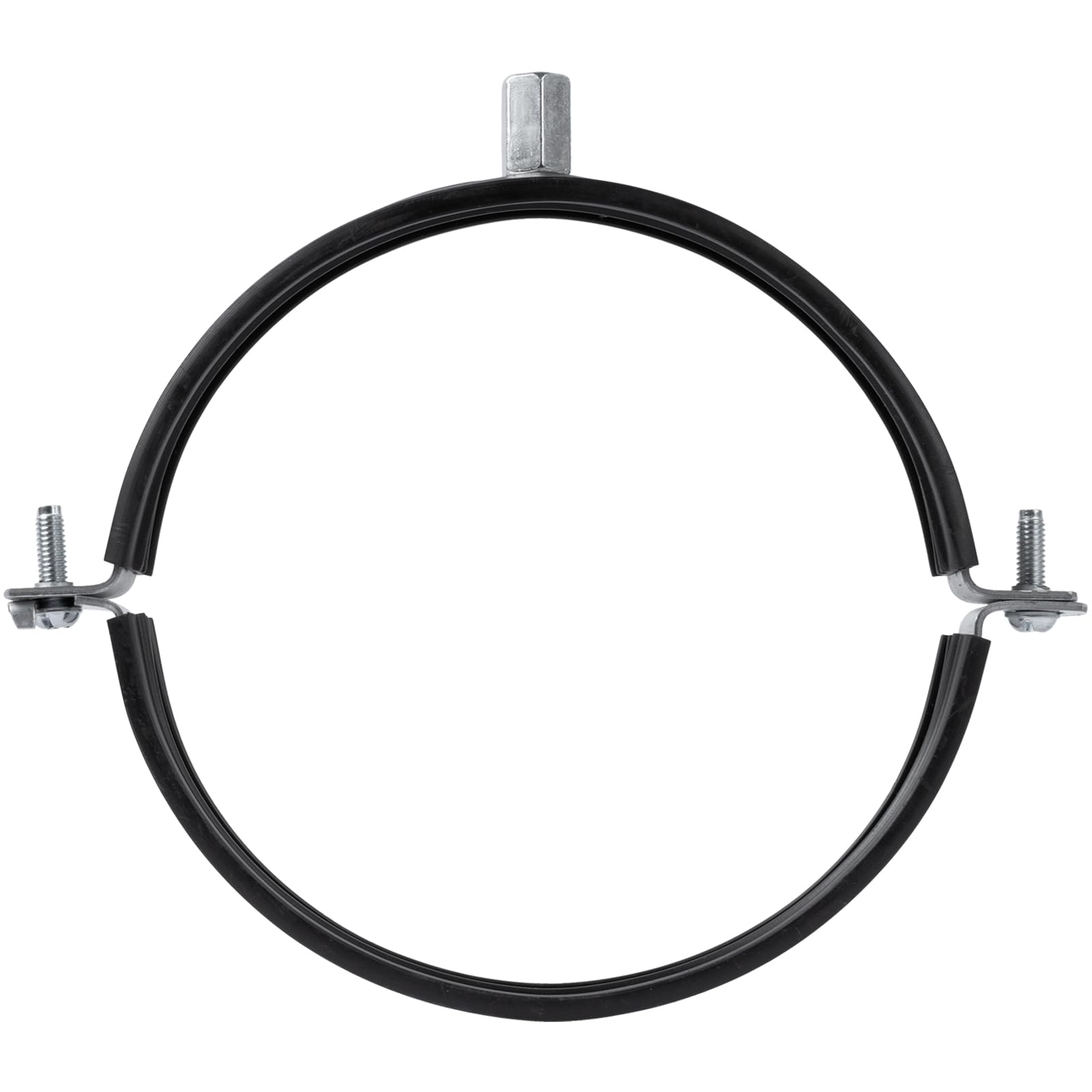 6" Inch Galvanized Pipe Hanger with Rubber