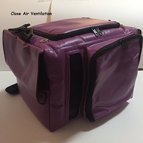 Hot Sale! PU Leather Thailand Classic Purple Style Puppy Kitten Sugar Glider Birds Prairie dog Chinchillas Small Pet Travel Cage Shoulder Bag Kennel Carrier By Polar Bear's Republic