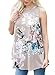 Dokotoo Womens Summer Ladies Casual Sleeveless Floral Juniors Tank Blouses Plus Size Grey Large
