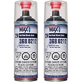 Spray max 2K Hot Rod Satin Black Spray Paint,Automotive Topcoat With Long Lasting and Durable Finish, High Chemical and Weather Resistance,2 Pack