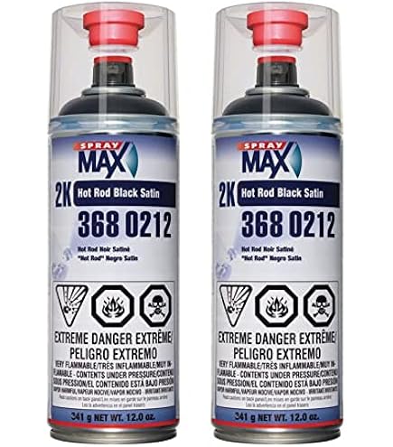 Silky clear 【限定SALE】12枚 11.4oz Spraymax 2k Satin Clear Coat Aerosol 3680067 - Car