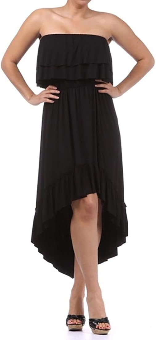 black high low dress plus size
