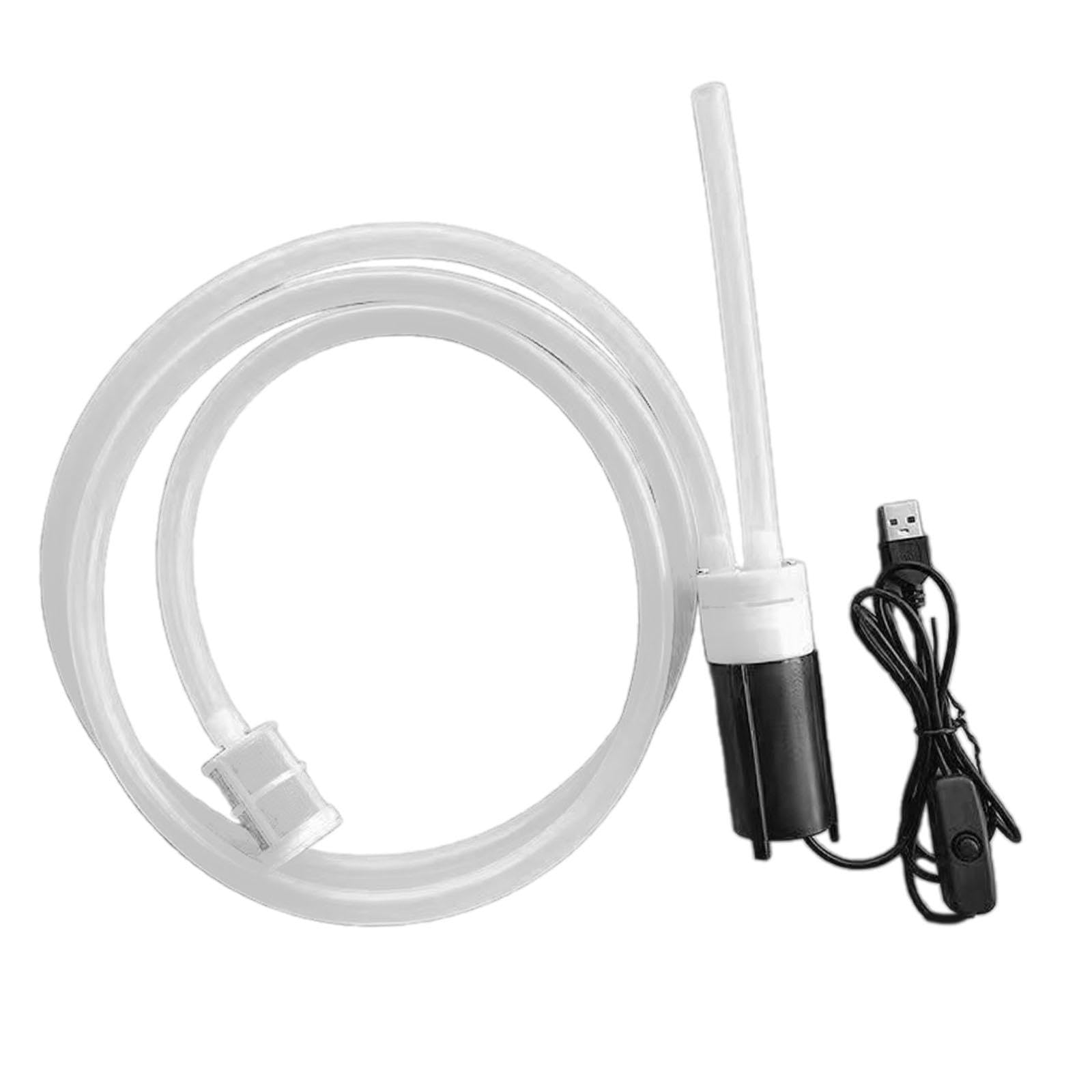 Electric Wine Pump Self-priming Suction Pump Transfer Pump Syphon Pump Tube Hose Beer Siphon with Household, 1.5meter Set