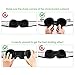 HOMMINI Sleep Mask, Eye Mask for Sleeping, 3D Breathable Memory Foam Contoured Modular Nap/Travel Sleeping mask, Light Blockout with Adjustable Anti-Slip Gel/Ear Plugs/Travel Pouch for Men Women Kids