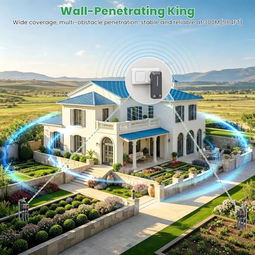 Smart WiFi Water Timer 3-Zone, Sprinkler Timer with with 984 Feet RF Gateway, 3 Outlets Hose Timer with Rain Delay, Wireless Irrigation Timer with Automatic/Manual for Garden/Lawn