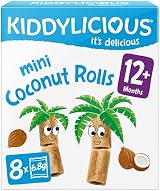 Kiddylicious Coconut Rolls Kids Snack 8x5 Rolls 40 Total 12+ Months view 3