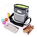 Dog Treat Pouch with Waste Bags Dispenser, FurryFido Dog Training Pouch with Extra Long Waist Belt and Over Shoulder Strap, Carries Treats, Toys, Keys etc. ( One Set of Training Clicker) (Grey)