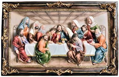 SINTECHNO SK-2534-P3A Last Supper Plaque, 10"