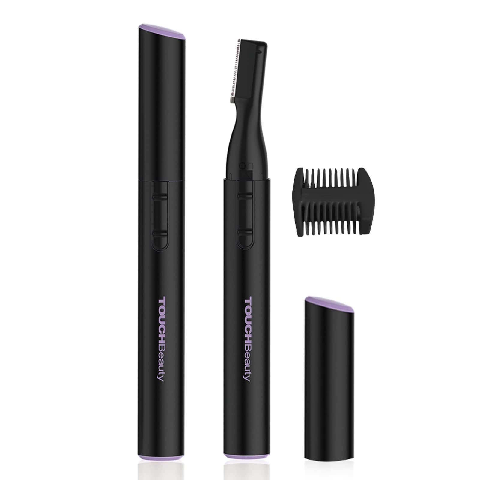 TOUCHBeauty Electric Eyebrow Trimmer, Eyebrow Hair Remover, Painless Facial Hair Trimmer for Women, Portable Ladies Shaver AG-815B (Black)