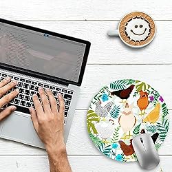 Gctriki Chicken Mouse Pad for Desk, Cute Office