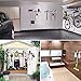 Piyl Broom Mop Holder Wall Mount Broom Hanger Wall Mounted Metal Organization Garage Storage Garden Kitchen Tool Organizer With 4 Racks and 5 Hooks (Silver, 1 Pack 3R4H)…