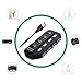 WOVTE 4 Ports USB 3.0 Hub with Individual Power Switches and LEDs included 5V/2A Power Adapter for PC Computer Laptop Black