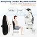 HOMYSNUG Lumbar Cushion Back Support Pillow for Car & Office Chair, Lower Back Pain Relief with Adjustable Strap Non-Slip
