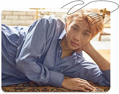 Loheag Clinor BTS Bangtan Boys Mouse Mat, Love Yourself, Jungkook, Jimin, V, Suga, Jin, J-Hope, Rap Monster, Excellent Gift for the Fan Army multicolour Rap Monster 26 x 21 cm