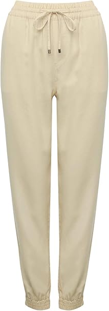 ladies trousers with elasticated ankles