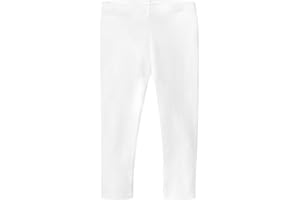 CITY THREADS Made in USA Girls 100% Cotton Cropped Capri Leggings for Summer School or Play