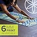 Gaiam Yoga Mat Premium Print Reversible Extra Thick Non Slip Exercise & Fitness Mat for All Types of Yoga, Pilates & Floor Workouts, Reflection, 6mm