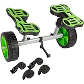 Kayak Cart - 140lb Capacity Canoe Dolly with Airless Tires, Aluminum Frame, and Straps for Small Watercraft - Kayak Accessories by RAD Sportz (Green)