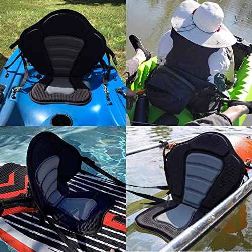 Aleur Deluxe Padded Kayak Seat Fishing Boat Seat Canoe Seat Adjustable
