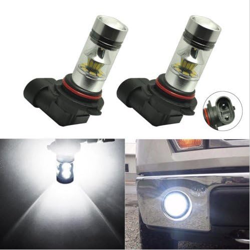 9006 HB4 LED Fog Light Bulbs/DRL Bulbs with Projector, Best Replacement for Halogen or Xenon, Super Bright, One pair