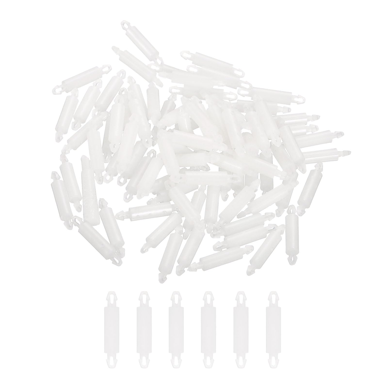 PATIKIL 200PCS PCB Board Isolation Column, Nylon Reverse Locking Circuit Board Clips Standoff Double Head Insulation Bracket Support Height 10.5mm /0.41"