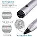BOBWOWS R-1 Adjustable Active Stylus Pen with 1.9mm Fine Tip for Precise Writing/Drawing On Most iOS/Android/Windows Touchscreen Smart Phones, Tablets & Notebooks, Grey