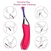 Clitoral Vibrator Double-Head Vibrating Waterproof G Spot Stimulator High Frequency Masturbation Dildo Vibrator Female Quickly Orgasm, Treediride Silicone Clitoris Vagina Massager Sex Toys (Rose Red)