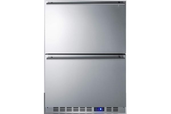 Summit CL2R248 24" Wide Built-In 2-Drawer All-Refrigerator, frost-free, Panel Ready- (Panel not included)