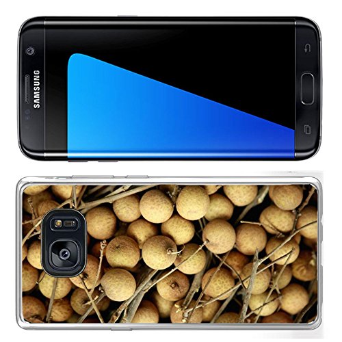 Luxlady Samsung Galaxy S7 Edge Clear case Soft TPU Rubber Silicone IMAGE ID 8019634 Longan fruits