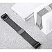 bayite Milanese Loop Bands Compatible Fitbit Charge 2, Stainless Steel Magnet Lock Metal Wristband, Black Small