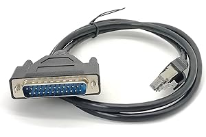 DB25 Male to RJ45 Male Ethernet Modem Console Cable 1M - Serial to Ethernet Adapter Cable