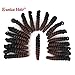 3 Packs Eunice Hair Synthetic Toni Curl Crochet Braids Short Braiding Hair Spiral Curls Jamaican Bouncy Twist Hair Extensions 20 Strands/Pack(10 inch toni, T1B/30)