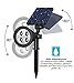 Solar Spotlights, Holan 4-LED Solar Landscape Lights 180 ° Adjustable Waterproof Outdoor Security Lighting 2-in-1 Wall Lights Auto On/Off for Backyard Driveway Patio Gardens Lawn Pool ( Pack of 1 )