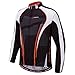 Bikes for Men Shirt Long Bike Fit Cycle Jersey Bicyle Clothes Full Zip US M Black Grey Multi