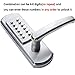 Elemake Right Handed Keyless Entry Lock Door Keypad Mechanical Security - Upgrade (Not Deadbolt,Only for Single Borehole Door, Borehole Smaller Than Dia. 2-1/8”,Need Drill Additional 4 Holes)