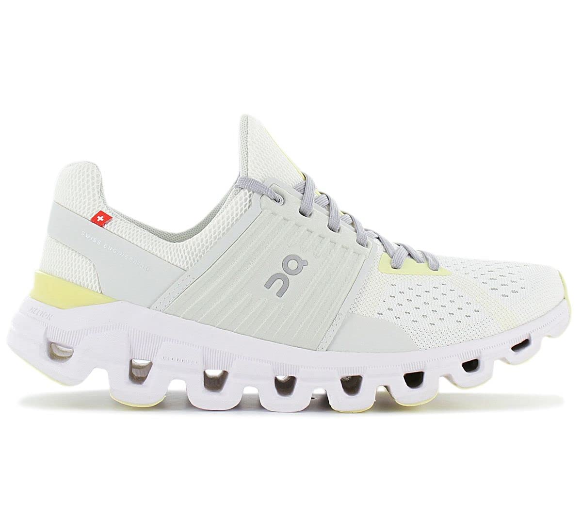 Photo 1 of On Women's Cloudswift Sneakers, White/Limelight, 7.5 Medium US