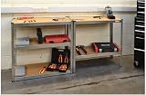Hilka Tools SHG5175 175Kg 5 Tier Boltless Shelving Silver Garage Workshop view 2