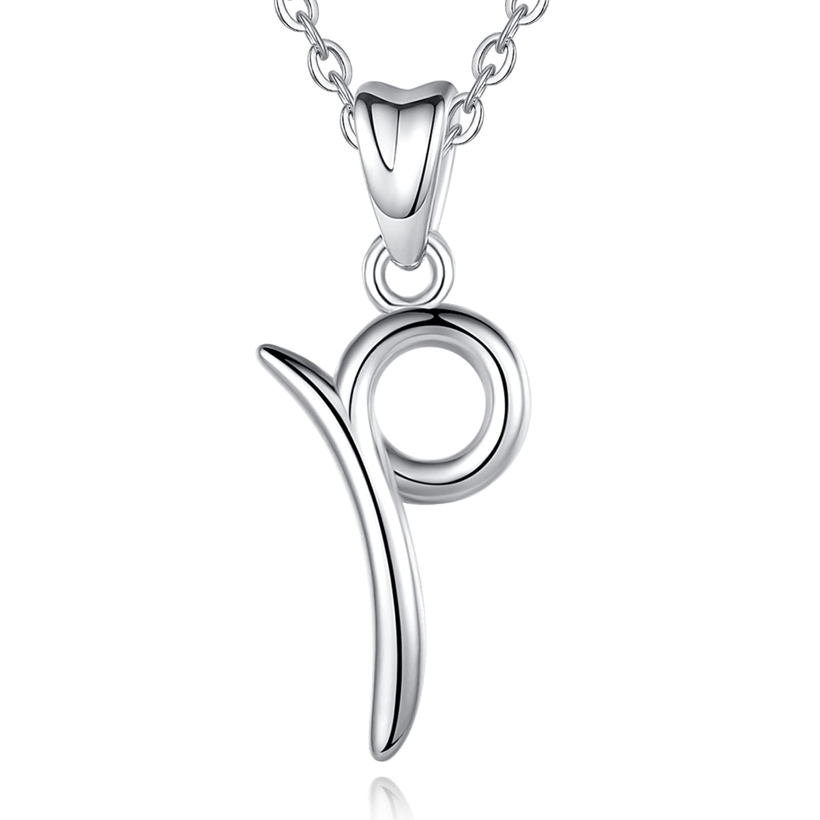 EUDORA Harmony Ball 26 Alphabet Necklace 925 Sterling Silver Initial Letter Personalised Pendant Necklaces Gifts for Women Ladies Girls Mother's day, 18inch Chain — image 1