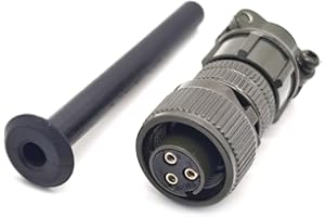 FOWIUNYE MS3106A10SL-3S Industrial Circular Connector, MIL-DTL-5015 Series Threaded Connector 3 Pin Contacts Solder Female Connectors Straight, 10SL Shell Size for Industrial