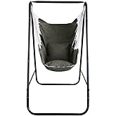 Hammock Chair with Stand,Hammock Chair Stand with Hanging Swing Chair Included,Weather Resistant Hammock Stand Max 450 Lbs,Saving Space Swing Stand for Indoor Outdoor Patio Yard(Green) Patented